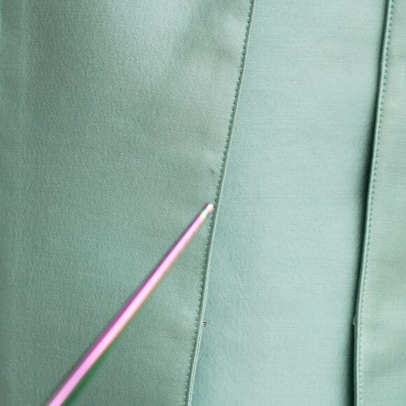 Jovani NY 3 Pc Silk Wool Set 18M Aquamarine Blazer Tank Lace Skirt Beaded NWT - Picture 16 of 16